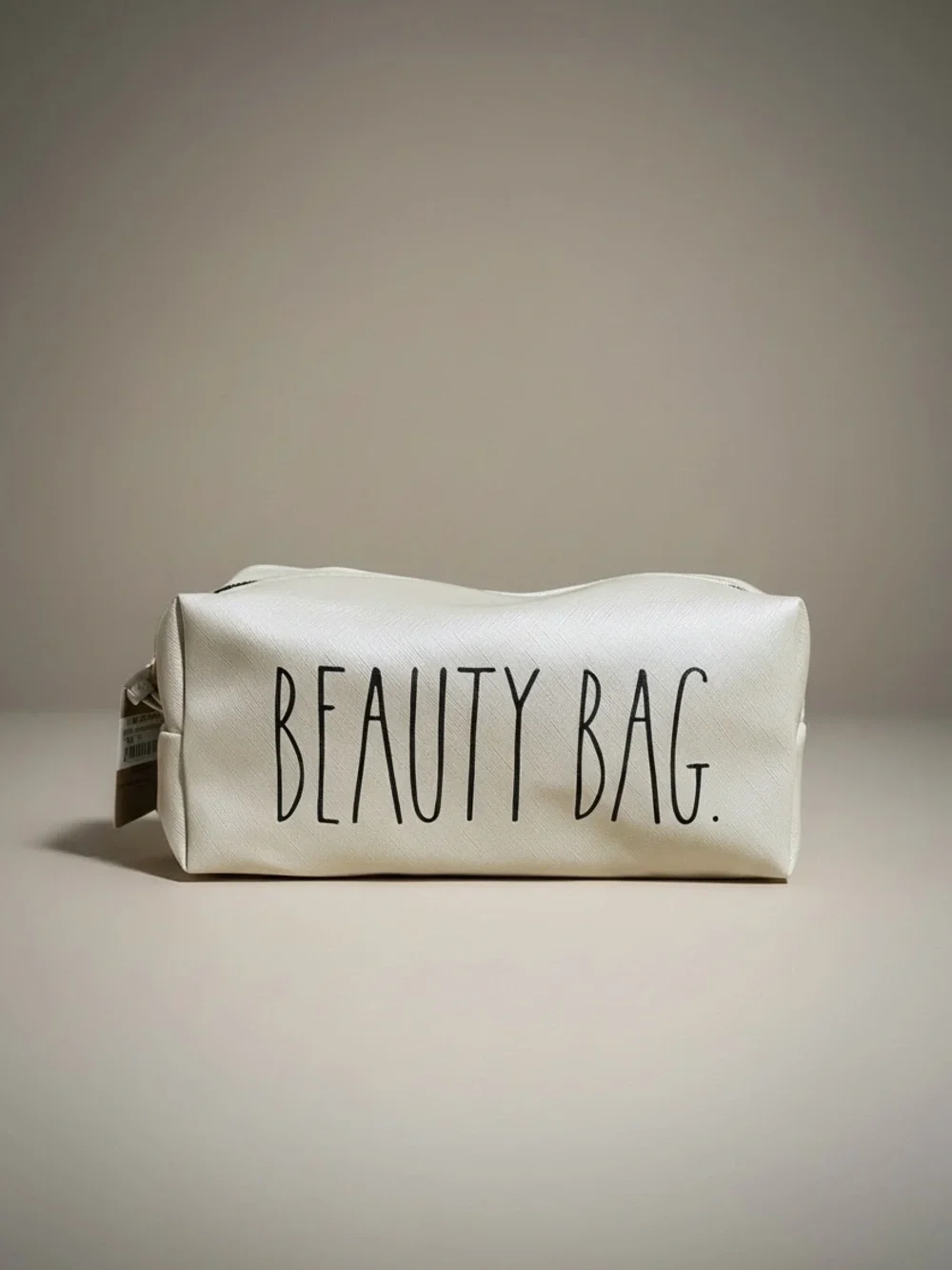 Rae Dunn Beauty Bag Metallic Pink Zip Cosmetic Travel Case NWT